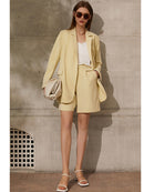 Amii Minimalism Blazers Spring Summer Office Lady Blazer Solid Patchwork Women Jacket Coat Causal Women&