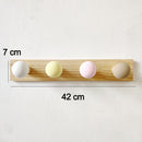 Kids Room Decorative Wooden Hooks White Bunny Dinosaur Natural Wood Hooks For Baby Boys Kids Nursery Room Storage Decoration