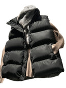 2022 Winter Cotton Down Vest Women Loose Waistcoat Bodywarm Jacket Cotton Padded Jacket Sleeveless Female Winter Waistcoat