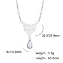 LIKGREAT Celtics Knot Wicca Triquetra Pendant Necklace Pearl Crystal Rhinestone Chain Choker Necklaces for Women Vintage Jewelry