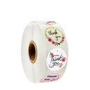 500pcs Round Labels Kraft Paper Thank You Sticker Dragees Candy Bag Flower Gift Box Cake Boxes and Packaging Wedding Stickers