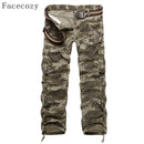 Facecozy 男士战术军装工装裤冬季男款户外多口袋防风露营徒步钓鱼登山裤
