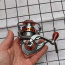 GT500 5.2:1 Mini Spinning Reel Outdoor Ice Fishing Sea Rock Raft Angling Rod Gear Metal Spool Tackle Carp Crucian Bass Reels