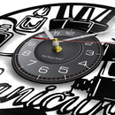 Manicure Design Wall Clock Fashion Beauty Store Wall Art Nail Salon Vinyl Record Wall Clock Nail Beauty Home Decor Gift For Her