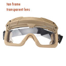 Tactical Airsoft Paintball Goggles Windproof Anti Fog CS Wargame Hiking Protection Goggles Fits for Tactical Helmet