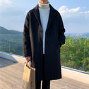 LAPPSTER Men Korean Fashion Winter Jacket Coats 2021 Wool Coat Mens Oversized Harajuku Overcoat Male Japanese Streetwear Jackets