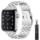Bracelet for Apple Watch 6 SE 7 8 ultra Bands 44mm 42mm 40mm 38mm 41mm 45mm 49mm Stainless Steel Band for iWatch 5/4/3/2/1 Strap