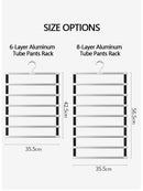 Joybos Pants Hangers Racks Closet Organizer 6/8 Layers Clothing Racks Trouser Hangers Foldable Wardrobe Hanger Storage Organizer