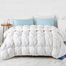 Peter Khanun White Goose Down Filler 3D Bread Duvet/Quilt/Comforter Winter Summer Luxury Blankets 100% Cotton Shell 015