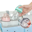 Sunveno Crib Organizer for Baby Crib Hanging Storage Bag Baby Clothing Caddy Organizer for Essentials Bedding Diaper Nappy Bag