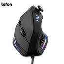 ZELOTES 立式游戏鼠标 有线 RGB 人体工学 USB 光学鼠标 可编程激光鼠标 10000 DPI 适用于游戏玩家操纵杆 C18