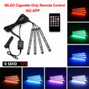 NLpearl APP Car Interior Ambient Light Neon LED Strip Foot Light with USB Wireless Remote Music Auto Atmosphere Decorative Lamp