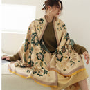 Warm Winter Scarf Cashmere Women Pashmina Design Print Shawls Wrap Female Thick Blanket Soft Bufanda Stoles 2022 Fashion