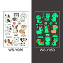 Tattoo Stickers Luminous Child Kid Temporary Fake Tattoos Glow Paste on Face Arm Leg for Children Body Art Mermaid Sticker