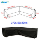Corner Outdoor Sofa Cover Garden Rattan Corner Furniture Cover V Shape Waterproof Sofa Protect Set All-Purpose Dust Covers