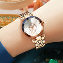 Seno Ocean Star钢带女士腕表时尚水晶女式石英Relogio Feminino女款Montre Reloj Mujer Zegarek Damski