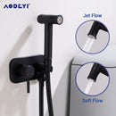 Brass Toilet Bidet Spray Handheld Bidets Diaper Set Hot Cold Black  Bathroom Shower Set Shattaf Sprayer Jet Douche Kit Portable
