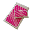 74*44cm Nature Linen Coconut Palm Massage Yoga Mat Sport Pillow Mat with Bag Lotus Spike Acupressure Mat Cushion Accupresure Mat