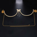 Stonefans Fashion Butterfly Chest Bracket Bra Chain Harness for Women Sexy Bikini Rhinestone Chest Chain Necklace Body Jewelry