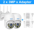 Smar 1080P 3MP PTZ WiFi Camera Outdoor Auto Tracking Ai Human Detect Full Color Night Vision Two Way Audio IP Camera ICsee APP
