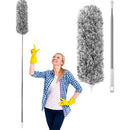 Eyliden Microfiber Duster with Extendable Long Handle 245cm Long 180 Degree Rotating Head  for Car Home Kitchen Office