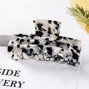 Fashion Leopard Print Hair Claws Geometric Hair Clamp Grab Hair Styling Hair Clips for Women Girls Hairpin Hair Accessories