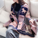 Luxury Winter Cashmere Scarf Women 2022 Design Warm Pashmina Blanket Horse Scarves Female Shawl Wraps Thick Foulard Bufanda