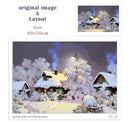 RUOPOTY Frame Snow Landscape DIY Painting By Numbers Kit Acrylic Paint On Canvas Calligraphy Painting Unique Gift For Home Decor