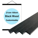 8 Colors Magnet Teak Wood Black Walnut Pine Hanging Scrolls Wall Art Photo Frame Family Canvas Painting Posters Hanger Frame