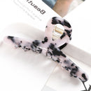 Fashion Leopard Print Hair Claws Geometric Hair Clamp Grab Hair Styling Hair Clips for Women Girls Hairpin Hair Accessories