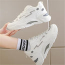 New 2022 Winter Vulcanized Snow Boots Women Pu Leather Sport Shoes Female Outdoor Cotton-padded Shoes Warm Sneakers White Pink