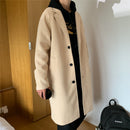LAPPSTER Men Korean Fashion Winter Jacket Coats 2021 Wool Coat Mens Oversized Harajuku Overcoat Male Japanese Streetwear Jackets