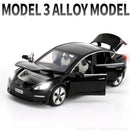 1:32 特斯拉MODEL X MODEL 3 MODEL S 合金汽车模型压铸玩具车 声光儿童玩具 男孩礼物