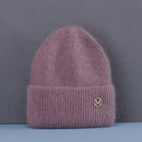 Hot Selling Winter Hat Real Rabbit Fur Winter Hats For Women Fashion Warm Beanie Hats Women Solid Adult Cover Head Cap