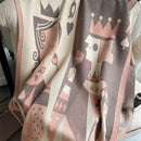 Warm Winter Scarf Cashmere Women Pashmina Design Print Shawls Wrap Female Thick Blanket Soft Bufanda Stoles 2022 Fashion