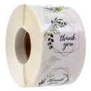 500pcs Round Labels Kraft Paper Thank You Sticker Dragees Candy Bag Flower Gift Box Cake Boxes and Packaging Wedding Stickers