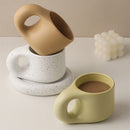 陶瓷浓缩咖啡杯 咖啡杯 怪奇物语 有趣饮具 原创茶杯 大茶碟套装 创意礼品 送朋友