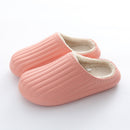 Waterproof Indoor Slippers Women Men Winter Home Floor Shoes Warm Plush Removable Insole Lovers Kitchen Working Slipper SH472