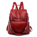 Fashion Anti-theft Women Backpacks Famous Brand High Quality Leather Female Backpack Ladies Large Capacity School Bag for Girls