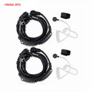 Retevis 喉麦对讲机耳机隐蔽导管手指PTT耳塞适用于Kenwood Baofeng UV 5R UV 82 RT622 RB618