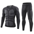 Warm Autumn Winter Long Sleeve Outdoor Thermal Underwear Set Fleece Slim Fit Army Tactical Hiking Military Clothes Top + Pants C