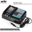牧田电池充电器18V 14.4V BL1860、BL1850、BL1840、BL1830、BL1820、BL1415、BL1440 DC18RC 3A锂离子电池充电器