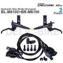禧玛诺 DEORE M6100 M6120 油压碟刹套件，含M6100刹把和BR-M6100或M6120刹车卡钳（已组装）