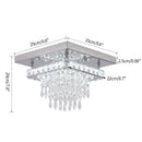 Modern Lustre Chrome Crystal Chandeliers Lighting Led Hanging Ceiling Lamp For Kitchen  Plafon Lamparas De Techo Luminaire