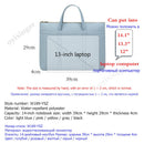 Fashion Women's Briefcase Bag A4 Document Bags Female Book Handbag Women 14" Laptop Briefcases Neutral Office Commuter Bag 2022