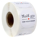 500pcs Round Labels Kraft Paper Thank You Sticker Dragees Candy Bag Flower Gift Box Cake Boxes and Packaging Wedding Stickers