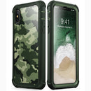 适用于 iPhone X Xs 手机壳 5.8 英寸 原装 i-Blason Ares 系列 全身防摔透明边框手机壳 带内置屏幕保护膜