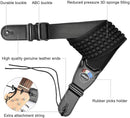 LEKATO LGS-1 Guitar Strap Adjustable 3D Sponge Filling Guitar Belts Acoustic Electric Guitar Strap Bass Belt 3.5" Wide 6 Picks