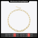 ENFASHION Goth Twist Choker Stainless Steel Necklace For Women Zircon Necklaces 2021 Halloween Fashion Jewelry Colar P213263