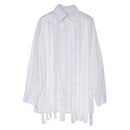XITAO Tassel White Blouse Fashion New Full Sleeve 2020 Autumn Single Breast Pleated Small Fresh Casual Style Loose Shirt ZP2055